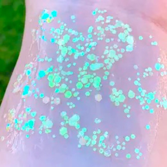 Glow in the Dark Organic Rainbow Confetti Face Hair Body Glitz Galore Glitter - Picture 3 of 5